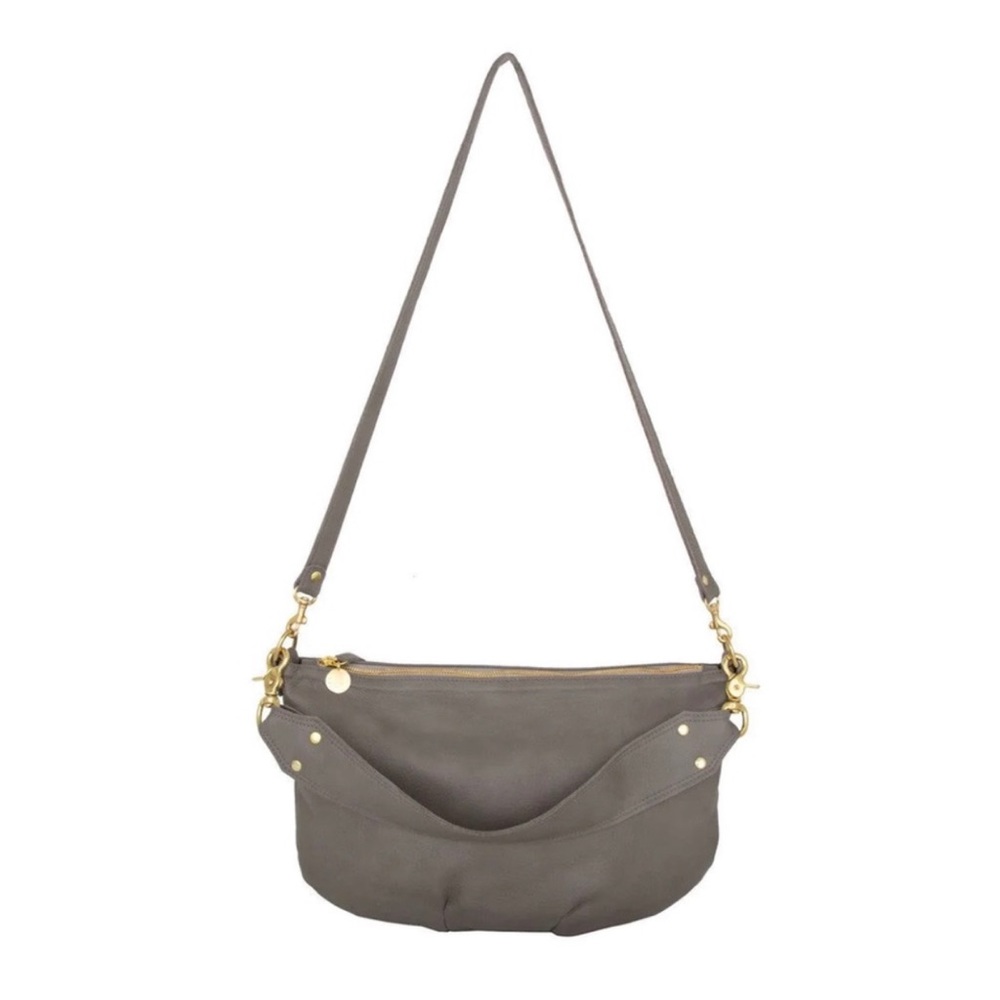 ISO - Clare V Moyenne in grey leather